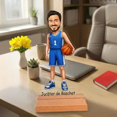Caricatura pentru Baschetbalist- Statueta Personalizata tip Trofeu