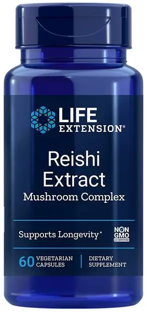 Reishi Extract Mushroom Complex, 60 vege capsule, Life Extension