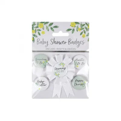 Ecusoane plastic pentru petrecerea Baby Shower