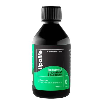 LVC6 - liposomal Vitamin C and Quercetin complex 240ml Lipolife