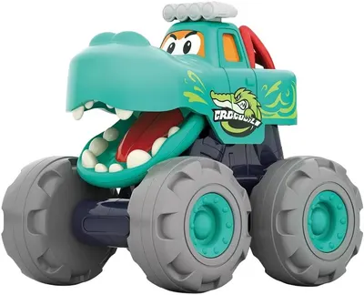 Jucărie pentru copii Hola Toys – Camion monstru, crocodil, verde