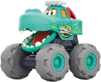 Jucărie pentru copii Hola Toys – Camion monstru, crocodil, verde