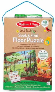 Puzzle cu două fețe 2 în 1 Melissa & Doug - Căutați și găsiți, 48 piese