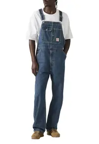 Salopeta din denim cu croiala dreapta
