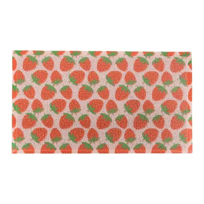 Covoraș de intrare din PVC 40x70 cm Pink Strawberry – Artsy Doormats