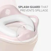 Reductor pentru toaleta copii KikkaBoo Soft Hippo Pink,cu manere ergonomice,colac moale din spuma cu suprafata impermeabila