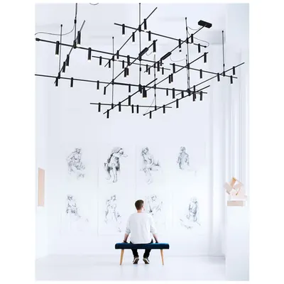 Sistem iluminat pe sina DECORATIVE MAGNETIC Magnetic Cube Structure Nisipiu Negru Aluminiu IP20 Driver 100 Wat AC85-265V