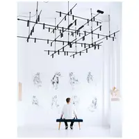 Sistem iluminat pe sina DECORATIVE MAGNETIC Magnetic Cube Structure Nisipiu Negru Aluminiu IP20 Driver 100 Wat AC85-265V
