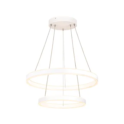 Lampa suspendata, lustra ONE DOUBLE Pendant, white Indoor LED pendant light black CCT switch 2700/3000K