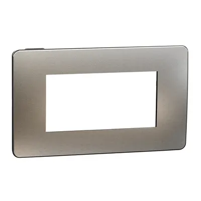 Placa ornament, Unica Studio Metal, 4 module, alb aluminiu sau negru