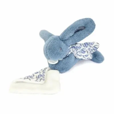Iepuras Doudou - jucarie de plus cu paturica, 16 cm