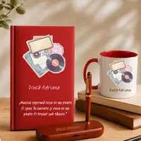 Set Cadou pentru pasionatul de muzica- Agenda +Set scris + Cana