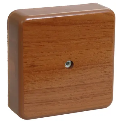 KM41219-05 pull box pentru montaj aparent 100x100x29 mm oak (6 Clema s 6mm2)