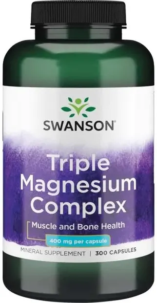Triple Magnesium Complex, 400 mg, 300 capsule, Swanson