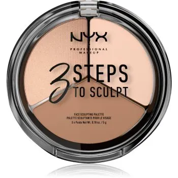 NYX Professional Makeup 3 Steps To Sculpt Patela pentru conturul fetei