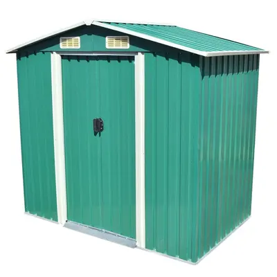 Gossi magazie metalica de gradina, 204 x 132 x 186 cm, verde