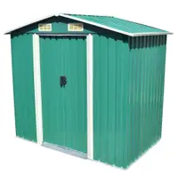 Gossi magazie metalica de gradina, 204 x 132 x 186 cm, verde