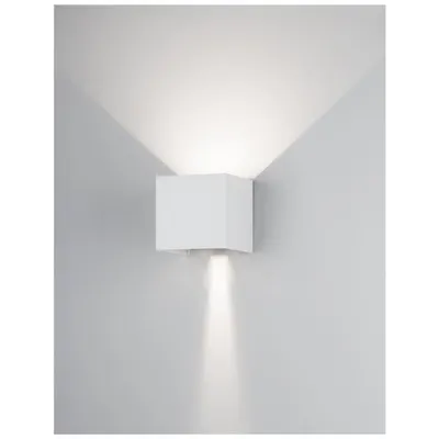 Aplica COMO Nisipiu Alb Aluminiu, Adjustable Beam LED 2x3W 510Lm 3000K 220-240 Volt 50Hz -IP54