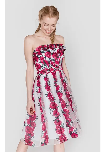 Rochie cu decolteu bandeau