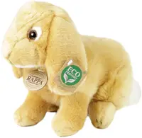Jucărie de pluș Rappa Eco Friends - Iepuraș bej, în picioare, 24 cm