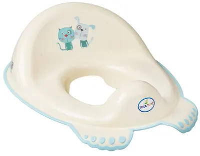 Scaun de toaletă anatomic Tega Baby - Dog & Kitten, galben