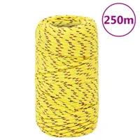 vidaXL Frânghie de barcă, galben, 2 mm, 250 m, polipropilenă