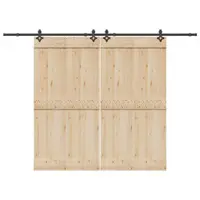 Gossi set feronerie pentru usi glisante, negru, 305 cm, otel