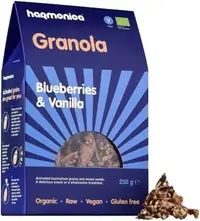 Granola bio cu afine și vanilie, 250 g, Harmonica