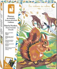 Coloreaza dupa numere Janod - Animale din padure