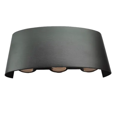 Led Wall Lamp 6x1w 4000k Ip54 Black