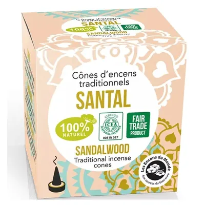 Conuri parfumate santal 12 buc Aromandise