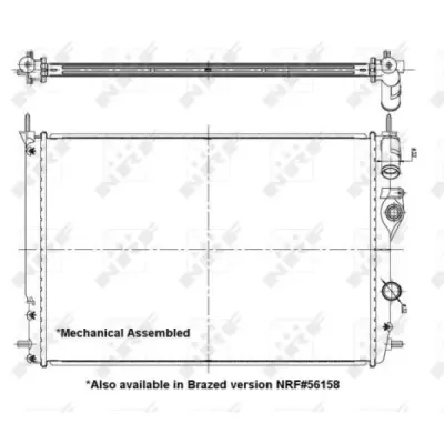 Radiator, racire motor NRF 58198
