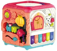 Jucărie educativă 6 în 1 Chipolino - Sortator cub, pian
