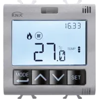 ESAY Termostat - management umiditate - 2 module - TITANIUM - CHORUS