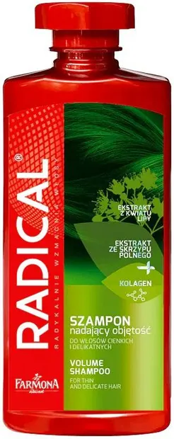 Farmona Radical Șampon împotriva căderii părului și pentru volum, 400 ml