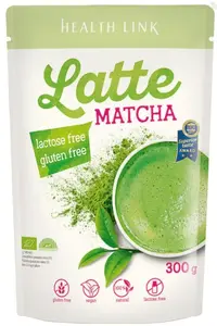 Latte organic cu pudră de matcha, 300 g, Health Link