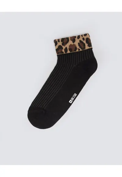 Sosete cu animal print scurte