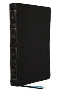 Nkjv, Large Print Thinline Reference Bible, Blue Letter, MacLaren Series, Leathersoft, Black, Comfort Print: Holy Bible, New King James Version