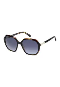 Ochelari de soare hexagonali in degrade - Maro inchis