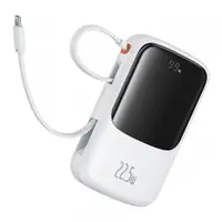 Baterie Externa Baseus Qpow Pro+, 10000mAh, 22.5W, QC + PD, 1 x USB-A - 2 x USB-C, Alba P10067101213-00