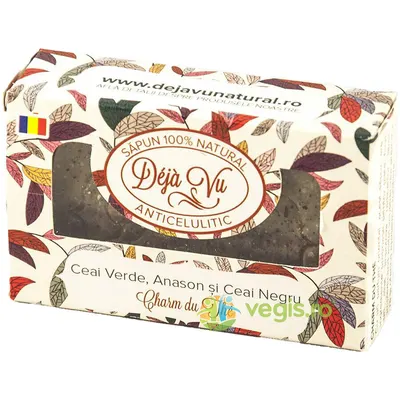 Sapun Natural cu Ceai Verde, Anason si Ceai Negru 90g