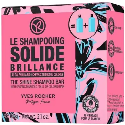 Yves Rocher Șampon solid pentru strălucire, 60 g