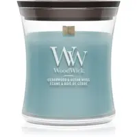 Woodwick Cedarwood & Ocean Moss lumânare parfumată cu fitil din lemn