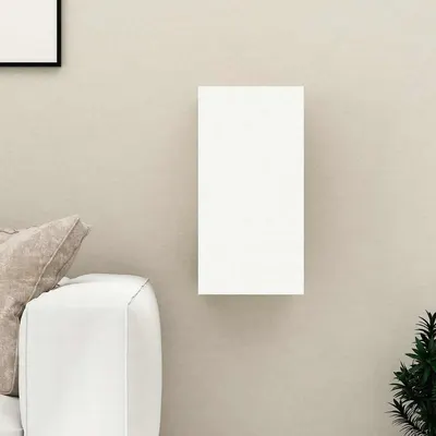 vidaXL Comodă TV, alb și stejar Sonoma, 30,5x30x60 cm, lemn prelucrat