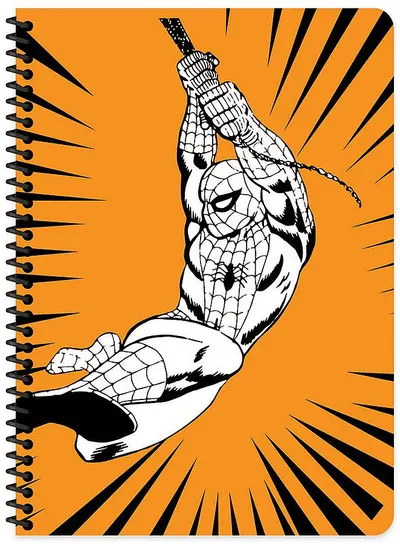 Caiet cu spirale Keskin Color - Marvel, A4, rânduri largi, 80 de foi