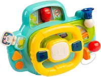 Jucărie activă Caretero Toyz - Volan de curse, turcoaz