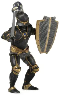Figurina Papo The Medieval Era – Cavaler în armur neagra