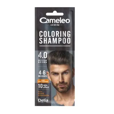 Sampon Nuantator Cameleo, 4.0 Brown, Barbati, 15 ml