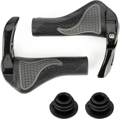 Mâner biciclete de oraș ergonomic bar ends reglabile negru