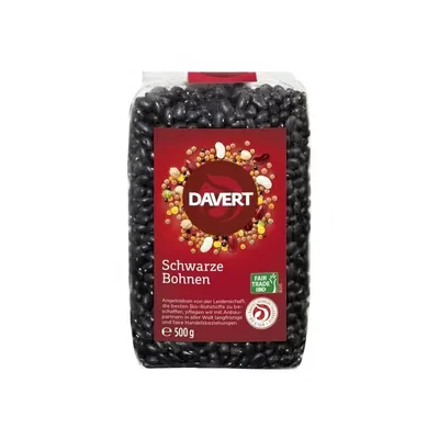 Fasole neagra bio 500g Davert